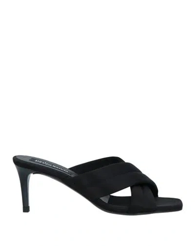 Pedro Garcia Pedro García Woman Sandals Black Size 8 Textile Fibers