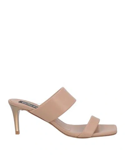 Pedro Garcia Pedro García Woman Sandals Camel Size 7.5 Leather In Beige