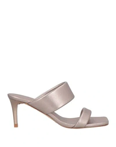 Pedro Garcia Pedro García Woman Sandals Grey Size 7 Leather