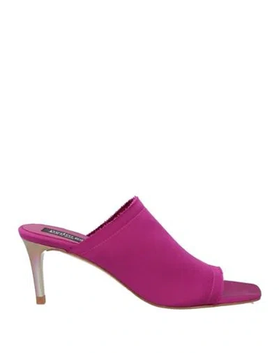 Pedro Garcia Pedro García Woman Sandals Mauve Size 8 Viscose In Purple