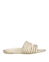 Shop Pedro Garcia Pedro García Woman Sandals Platinum Size 6 Goat Skin In Grey