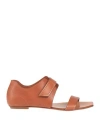 Pedro Garcia Pedro García Woman Sandals Tan Size 8 Cowhide In Brown