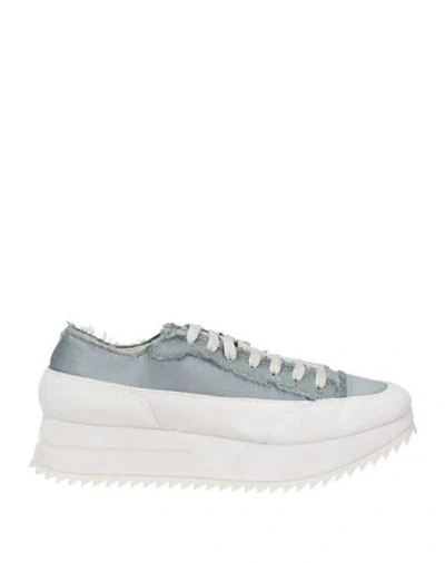 Pedro Garcia Pedro García Woman Sneakers Lead Size 11 Leather, Textile Fibers In Grey