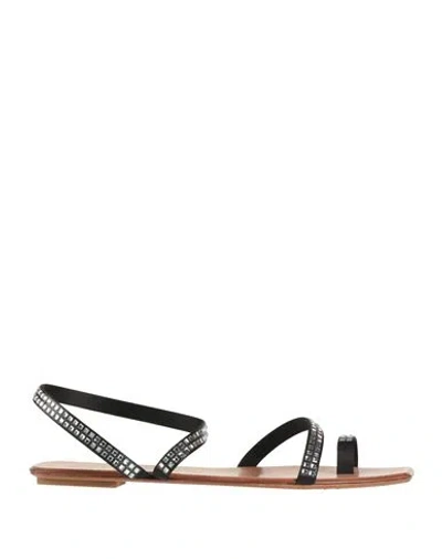 Pedro Garcia Pedro García Woman Thong Sandal Black Size 7.5 Viscose