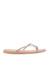 Pedro Garcia Pedro García Woman Thong Sandal Blush Size 8 Textile Fibers