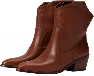 Pedro Garcia Women's Arkansas Cowboy Style Boots In Henna Vacchetta In Brown