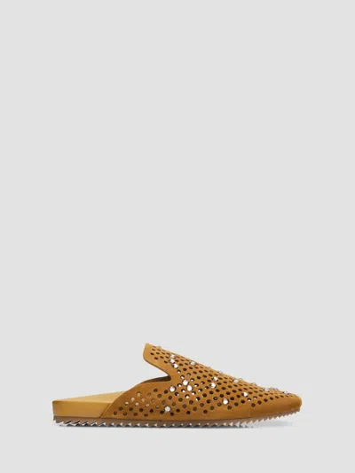 Pedro Garcia Braidy Crystal-embellished Suede Clogs In Brown