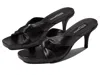 Pedro Garcia Women's Cadme Heeled Sandals In Black Nappa Leather In Multi