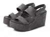 Pedro Garcia Women's Darian Wedge Sandals In Storm Castoro In Gray