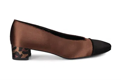 Pedro Garcia Women's Eladia Heel In Nutmeg Satin Colorway 02 In Brown