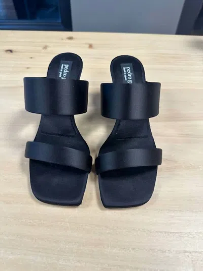 Pedro Garcia Women Italica Sandal In Black Satin