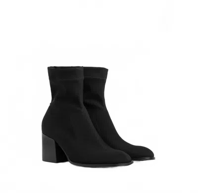Pedro Garcia Women's Marilo Stretch Block Heel Boot In Black 2 Way Stretch