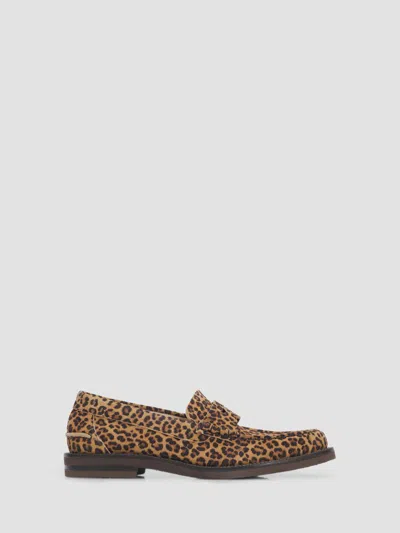 Pedro Garcia Sabela Leopard-print Loafers In Brown