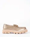 Pedro Garcia Sebas Lug Metallic Penny Loafer In Multi