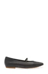 Shop Pedro Garcia Women's Tila Crystal Strap Leather Ballerina Flat In Black