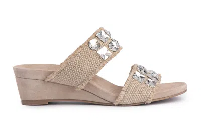 Pedro Garcia Women's Wendy Sandals In Flax Linen In Nude