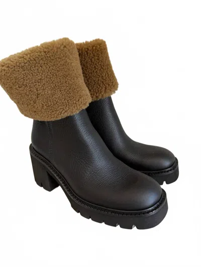 Pedro Garcia Women's Zarela Ankle Boot In Black Cervo Shierling