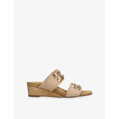 Pedro Garcia Womens  Wendy Jute Wedge Sandals In Brown