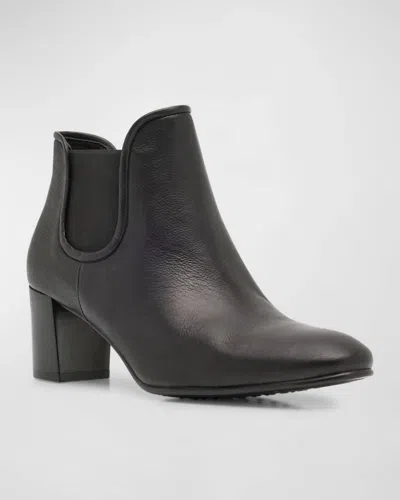 Pedro Garcia Xiane Leather Chelsea Ankle Boot In Black