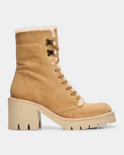Pedro Garcia Zineta 65mm Shearling-lined Leather Boots In Multi