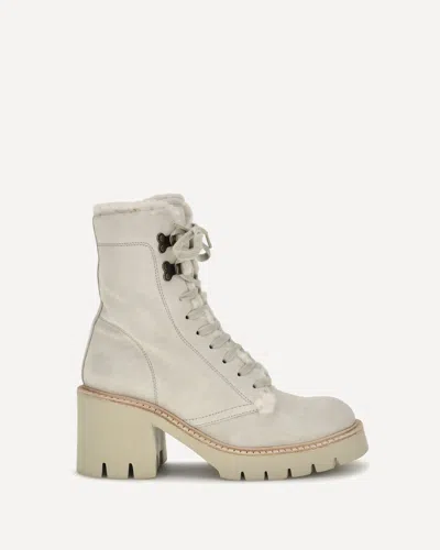 Pedro Garcia Zineta Shearling-trim Ankle Boots In Animal Print