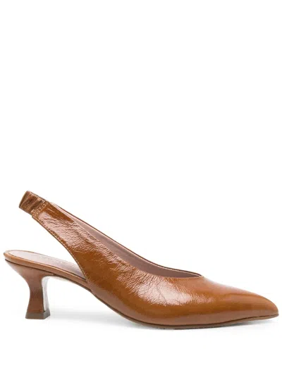Pedro Miralles 60mm Chelva Slingback Pumps In Brown