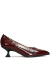 Pedro Miralles 60mm Slatina Pointed-toe Heel Pumps In Burgundy