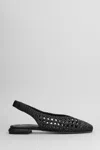 Pedro Miralles Interwoven Ballerina Shoes In Black