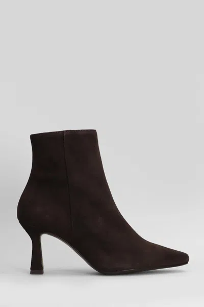 Pedro Miralles High Heels Ankle Boots In Brown