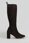 Pedro Miralles Suede Knee-high Boots In Multi
