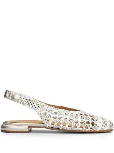 Pedro Miralles Interwoven Ballerina Shoes In White