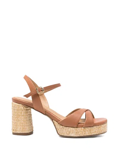 Pedro Miralles Leather Sandals In Brown