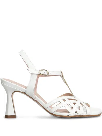 Pedro Miralles Leather Sandals In White