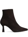 Pedro Miralles Pointed Zip Boots In Brown