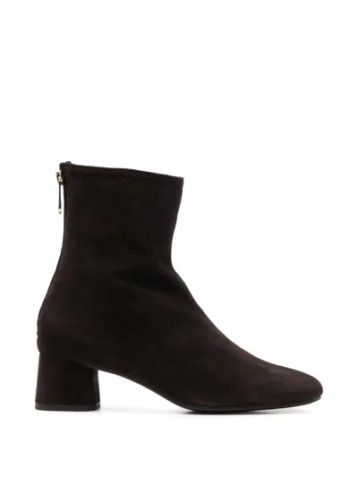 Pedro Miralles Rear-zip Ankle Boots In Brown
