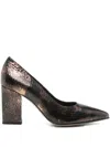 Pedro Miralles Snakeskin Pumps In Brown