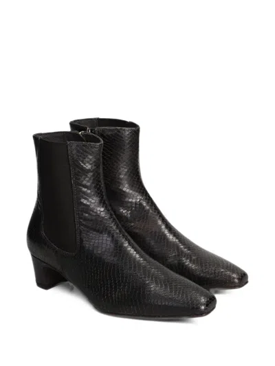 Pedro Miralles Snakeskin-effect Ankle Boots In Multi