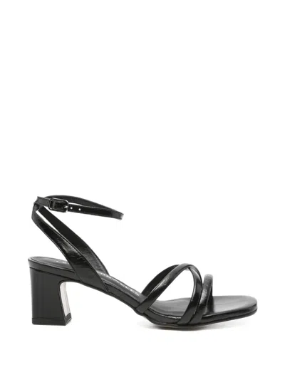 Pedro Miralles Square-toe Sandals In Black