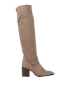 Pedro Miralles Woman Boot Dove Grey Size 7 Textile Fibers In Grey