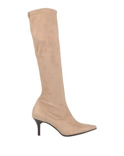 Pedro Miralles Woman Boot Sand Size 11 Textile Fibers