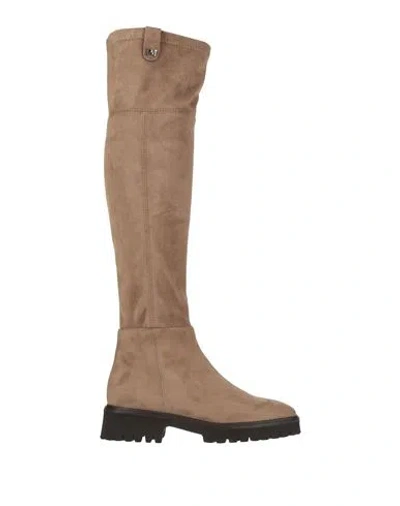 Pedro Miralles Woman Boot Sand Size 6 Leather In Beige