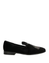 Pedro Miralles Woman Loafers Black Size 7 Textile Fibers In Black