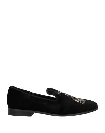 Pedro Miralles Woman Loafers Black Size 7 Textile Fibers