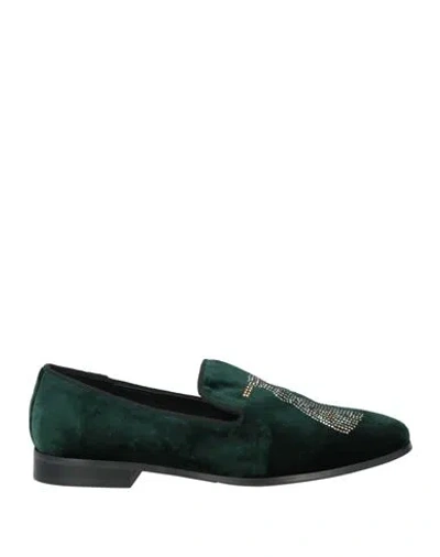 Pedro Miralles Woman Loafers Dark Green Size 7 Textile Fibers
