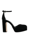 Pedro Miralles Woman Pumps Black Size 11 Textile Fibers In Multi
