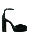 Pedro Miralles Woman Pumps Dark Green Size 10 Textile Fibers
