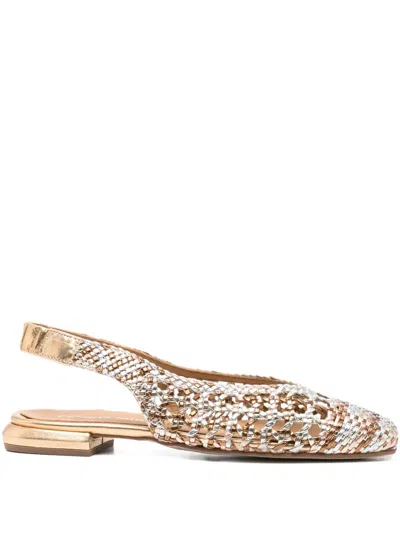 Pedro Miralles Woven Slingback Flats