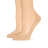 Peds Heel Tab Super Low Cut Womens Multi-pack 2 Pair Liner Socks In Neutral