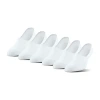 Peds Mid Cut Womens Breathable Multi-pack 6 Pair Plus Tall Liner Socks In White