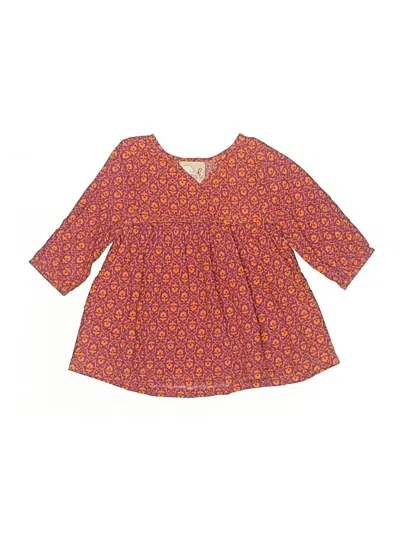 Pre-owned Peek Kids' ... 3/4 Sleeve Blouse In Orange